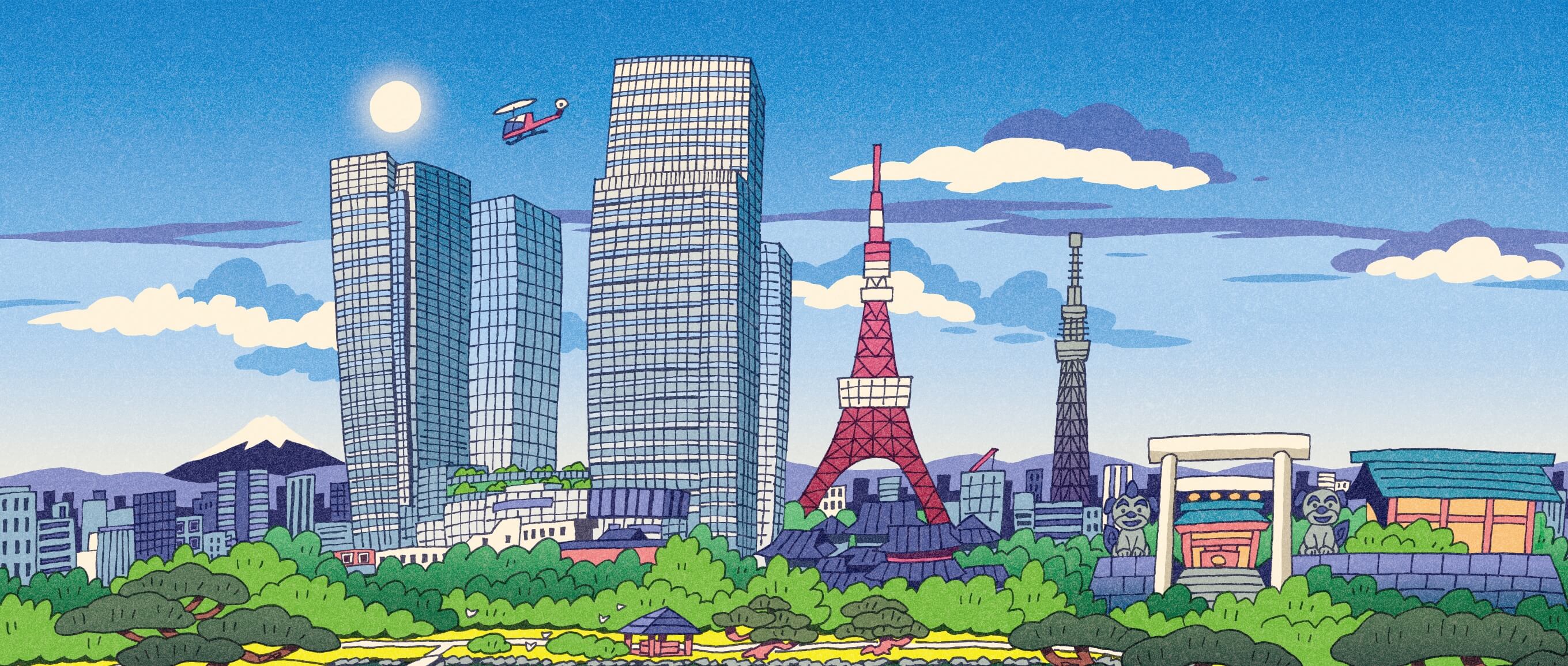 街のイラスト